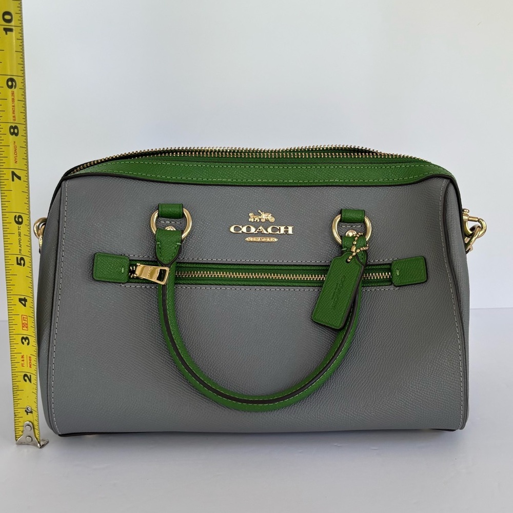 Coach Rowan Satchel Multi Kelly Colorblock (C3428) - Picture 3 of 8